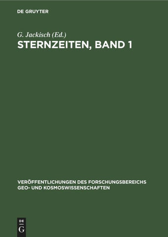 Sternzeiten, Band 1