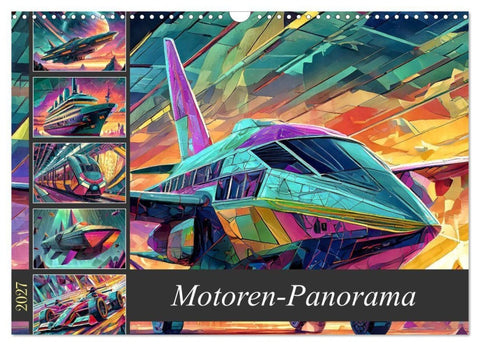Motoren-Panorama (Wandkalender 2027 DIN A3 quer), CALVENDO Monatskalender