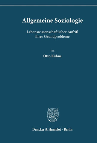 Allgemeine Soziologie.