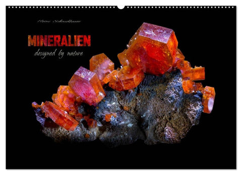 MINERALIEN designed by nature (Wandkalender 2027 DIN A2 quer), CALVENDO Monatskalender