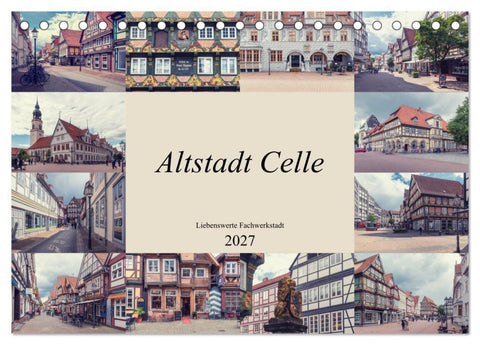 Altstadt Celle (Tischkalender 2027 DIN A5 quer), CALVENDO Monatskalender