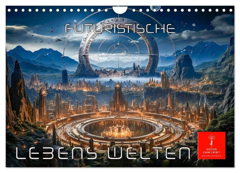 Futuristische Lebens Welten (Wandkalender 2027 DIN A4 quer), CALVENDO Monatskalender