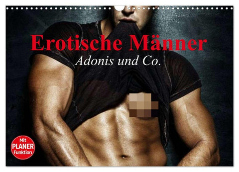Erotische Männer. Adonis und Co. (Wandkalender 2026 DIN A3 quer), CALVENDO Monatskalender