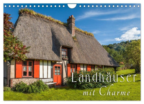 Landhäuser mit Charme (Wandkalender 2027 DIN A4 quer), CALVENDO Monatskalender