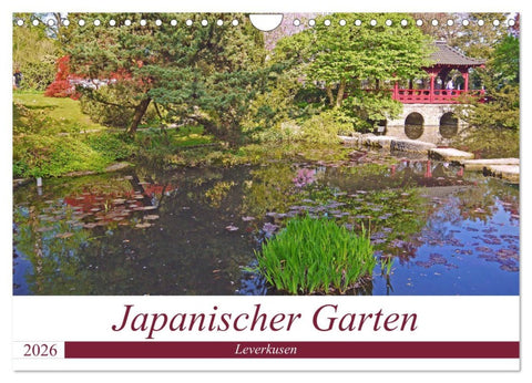 Japanischer Garten Leverkusen (Wandkalender 2026 DIN A4 quer), CALVENDO Monatskalender