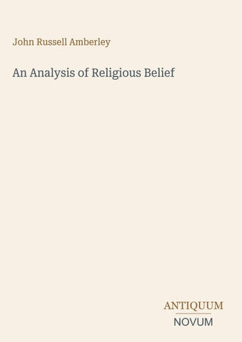 An Analysis of Religious Belief
