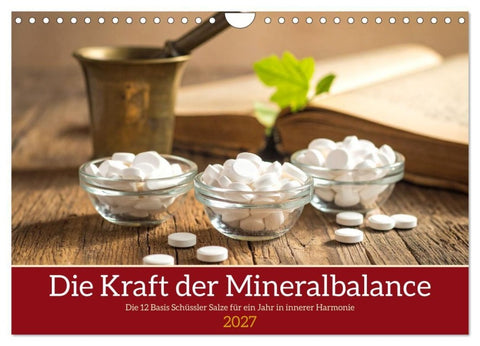 Die Kraft der Mineralbalance (Wandkalender 2027 DIN A4 quer), CALVENDO Monatskalender