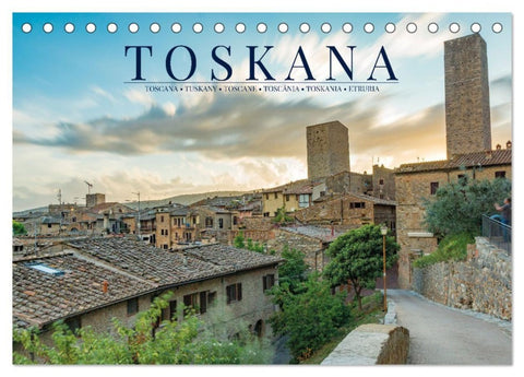 Motive der Toskana (Tischkalender 2027 DIN A5 quer), CALVENDO Monatskalender