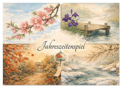 Jahreszeitenspiel (Wandkalender 2027 DIN A2 quer), CALVENDO Monatskalender