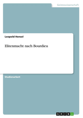 Elitenmacht nach Bourdieu