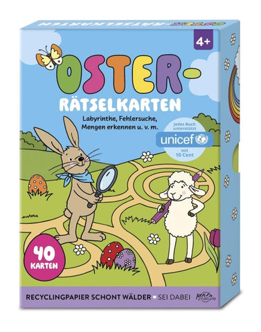 OSTER-Rätselkarten: Labyrinthe, Fehlersuche, Mengen erkennen u. v. m.