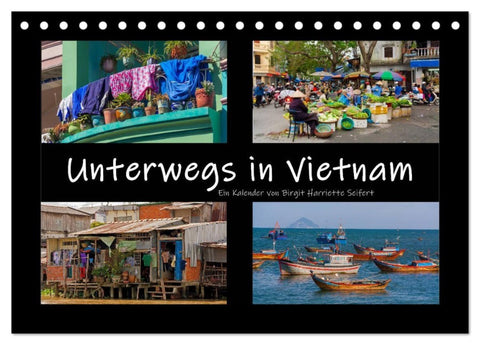 Unterwegs in Vietnam (Tischkalender 2027 DIN A5 quer), CALVENDO Monatskalender