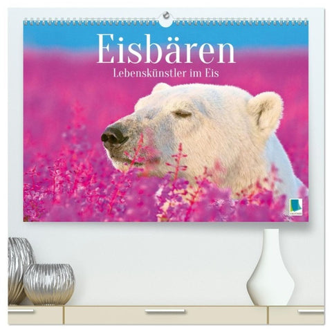 Eisbären: Lebenskünstler im Eis (hochwertiger Premium Wandkalender 2027 DIN A2 quer), Kunstdruck in Hochglanz