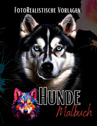 Malbuch Hunde „Fotorealistisch“.