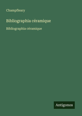 Bibliographia céramique