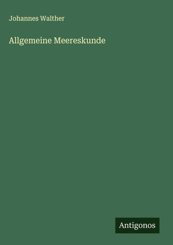 Allgemeine Meereskunde