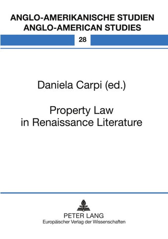 Property Law in Renaissance Literature