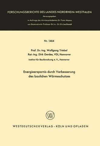 Energieersparnis durch Verbesserung des baulichen Wärmeschutzes