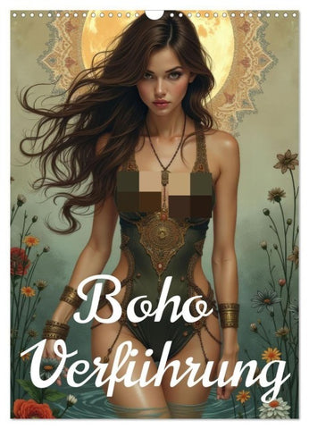 Boho Verführung (Wandkalender 2027 DIN A3 hoch), CALVENDO Monatskalender
