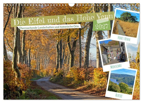 Die Eifel und das Hohe Venn (Wandkalender 2027 DIN A3 quer), CALVENDO Monatskalender