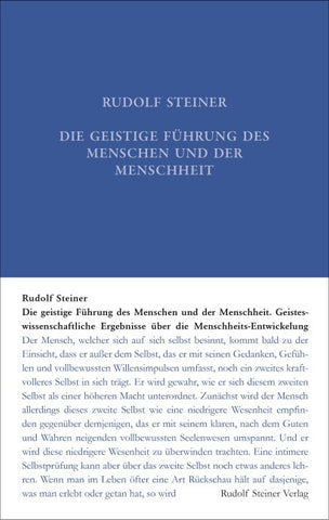 Die geistige Führung des Menschen und der Menschheit