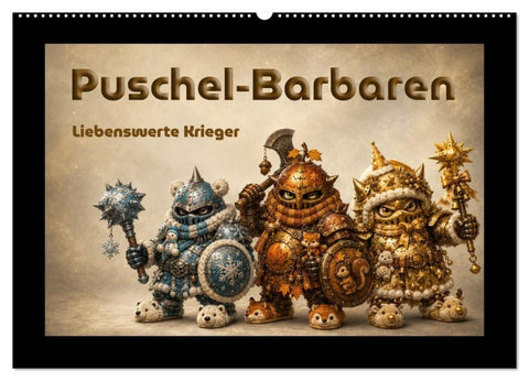 Puschel-Barbaren (Wandkalender 2027 DIN A2 quer), CALVENDO Monatskalender