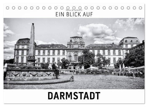 Ein Blick auf Darmstadt (Tischkalender 2027 DIN A5 quer), CALVENDO Monatskalender