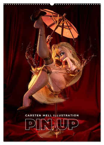 Pin Up Kalender Carsten Mell (Wandkalender 2027 DIN A2 hoch), CALVENDO Monatskalender
