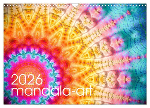 mandala-art (Wandkalender 2026 DIN A3 quer), CALVENDO Monatskalender