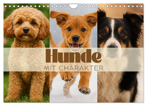 Hunde mit Charakter (Wandkalender 2027 DIN A4 quer), CALVENDO Monatskalender