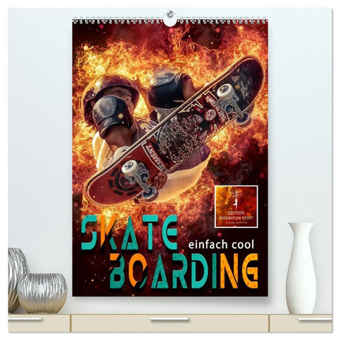 Skateboarding - einfach cool (hochwertiger Premium Wandkalender 2027 DIN A2 hoch), Kunstdruck in Hochglanz