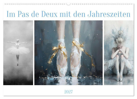 Im Pas de Deux mit der Stille (Wandkalender 2027 DIN A2 quer), CALVENDO Monatskalender
