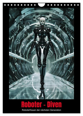 Roboter - Diven (Wandkalender 2026 DIN A4 hoch), CALVENDO Monatskalender