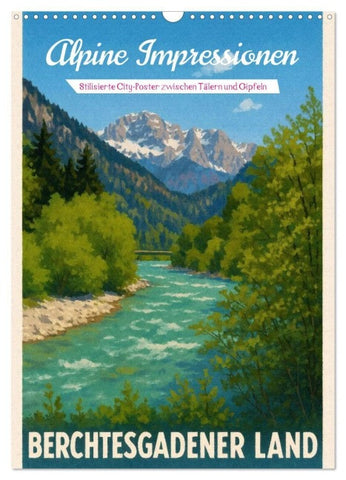 Alpine Impressionen Berchtesgadener Land (Wandkalender 2027 DIN A3 hoch), CALVENDO Monatskalender