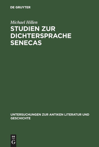 Studien zur Dichtersprache Senecas