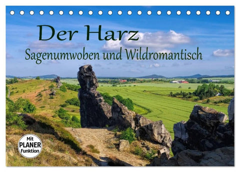 Der Harz - Sagenumwoben und Wildromantisch (Tischkalender 2026 DIN A5 quer), CALVENDO Monatskalender