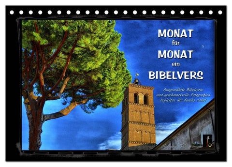 Monat für Monat ein Bibelvers (Tischkalender 2026 DIN A5 quer), CALVENDO Monatskalender