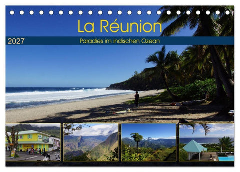 La Réunion - Paradies im indischen Ozean (Tischkalender 2027 DIN A5 quer), CALVENDO Monatskalender