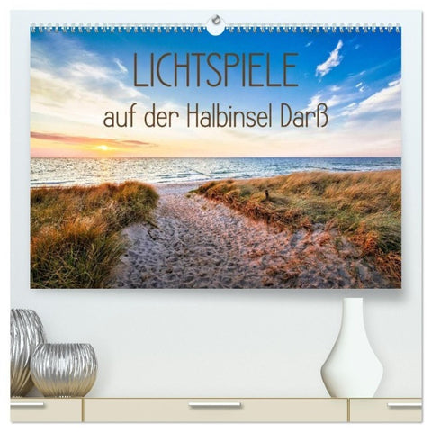 Lichtspiele auf der Halbinsel Darß (hochwertiger Premium Wandkalender 2027 DIN A2 quer), Kunstdruck in Hochglanz