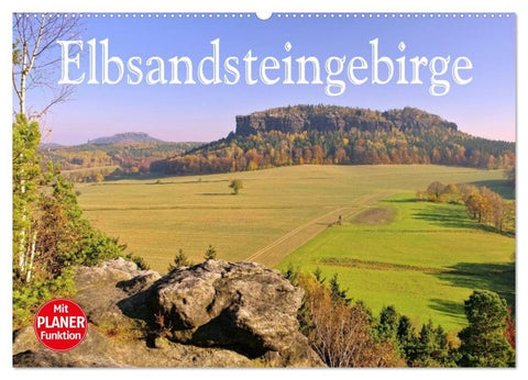 Elbsandsteingebirge (Wandkalender 2027 DIN A2 quer), CALVENDO Monatskalender