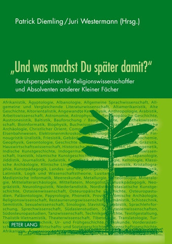 «Und was machst Du später damit?»