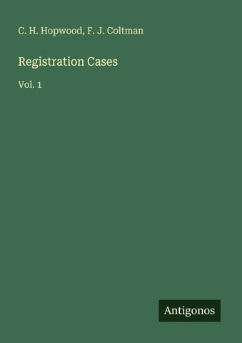 Registration Cases