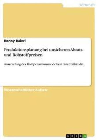 Produktionsplanung bei unsicheren  Absatz- und Rohstoffpreisen
