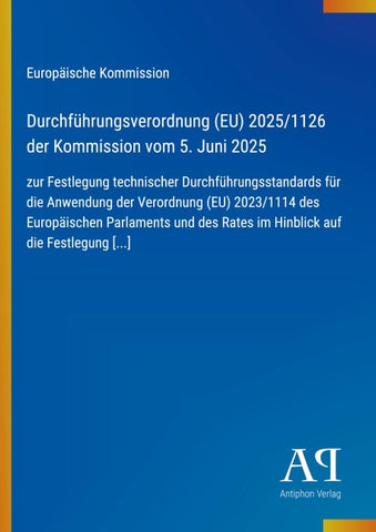 Durchführungsverordnung (EU) 2025/1126 der Kommission vom 5. Juni 2025