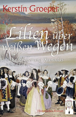 Lilien über weißen Wegen
