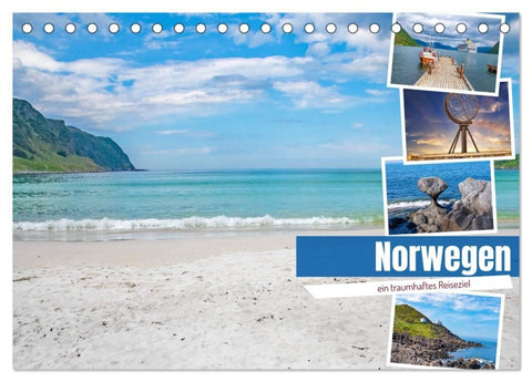 Norwegen - ein traumhaftes Reiseziel (Tischkalender 2027 DIN A5 quer), CALVENDO Monatskalender