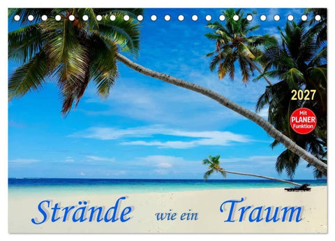 Strände wie ein Traum (Tischkalender 2027 DIN A5 quer), CALVENDO Monatskalender