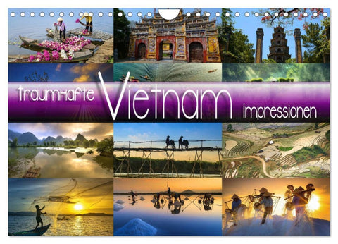 Traumhafte Vietnam Impressionen (Wandkalender 2026 DIN A4 quer), CALVENDO Monatskalender