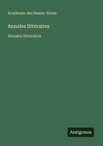 Annales littéraires