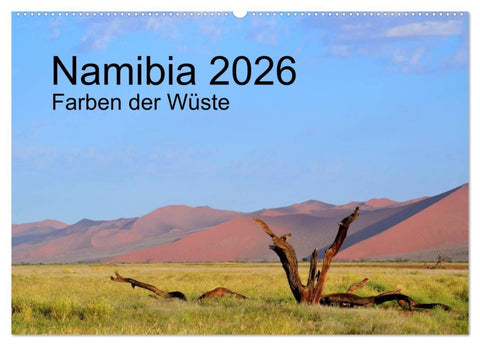 Namibia 2026 Farben der Wüste (Wandkalender 2026 DIN A2 quer), CALVENDO Monatskalender